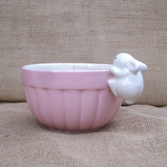 Vintage Hallmark Bunny Rabbit Ceramic Treat Bowl Dish - Picture 9 of 16